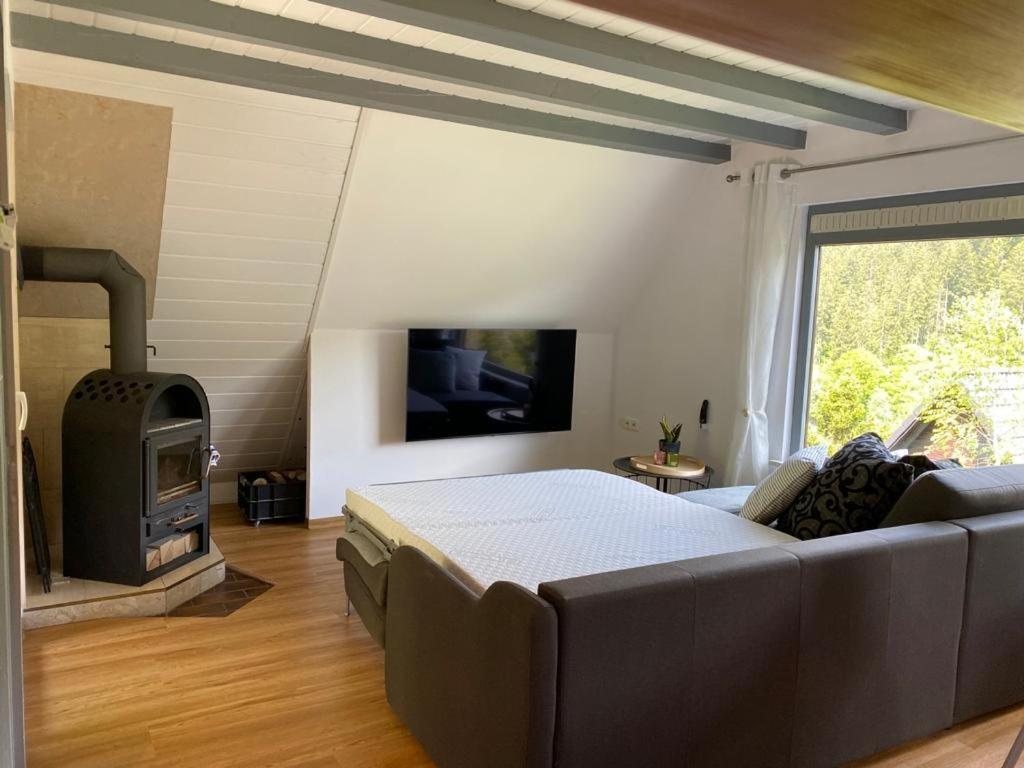 Haus Adler - Komplettes Ferienhaus Am Badesee Erzgrube Eksteriør bilde